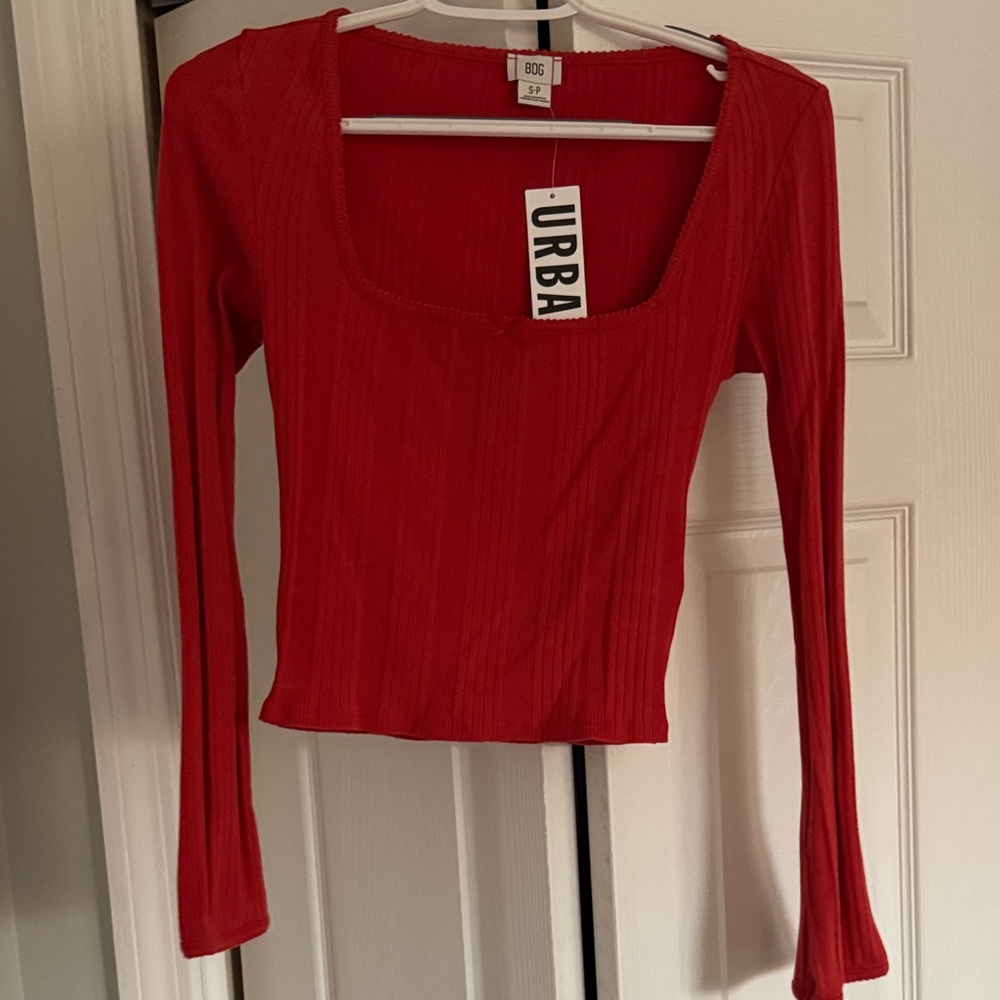 Urban Outfitters Scarlet Square Neck Long Sleeve Top - Picture 1 of 4